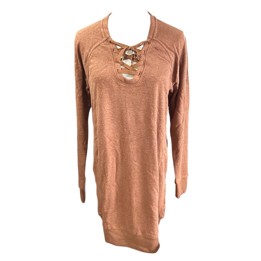 Prana Terry women's Dress Small Roux Heather Msrp 89.00